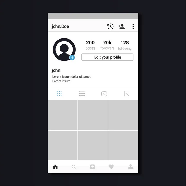 Instagram template design â€